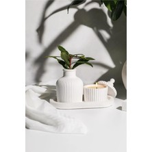 St. Morritz Stantlı Mum ve Vazo Set