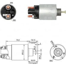 Zm 1866 Marş Otomatiği 12V Buick - Cadillac - Chevrolet - Pontiac - Saturn