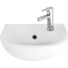 Creavit Oval Duvara Monte Lavabo 29X35 cm Beyaz Renk Dayanıklı Malzeme ile Şık Tasarım TP136
