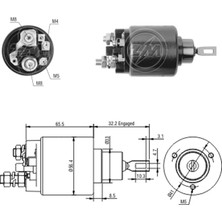 Zm 2571 Marş Otomatiği 12V Audi 80 100 Ford Pampa Volkswagen Passat 1.5l