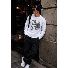 Urban Trend Store Premium Basic Uzun Kollu Tişört Baskılı %100 Pamuk