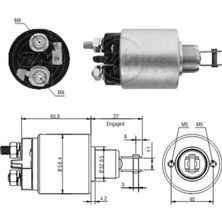 Zm 2579 Marş Otomatiği 12V Fiat 128 Regata Lancia Zastava Yugo