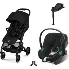 Cybex Beezy Travel Sistem | Magic Black & Aton B2 Bazalı Volcano Black
