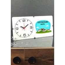 St. Morritz Veteriner Hekim Ahşap Masa Saati 004