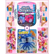 Oyuncak Sahili Magic Jelly Skins 2 Ürün Birden Sihirli Sallanır Kavanoz ve Uzayan Ahtapot Su Ekle Çalkala Işte Oyuncak Içinde Sürpriz Peluş Magıc Jelli Tomy Tarz