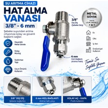Belirtilmemiş Su Arıtma Cihazı Metal Hat Alma Vanası 3/8” - 6 mm