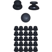JoyHood Ps4 Dualshock 4 Uyumlu Siyah Analog Topuz Mantar Başlık - 25 Adet Oyun Kolu Tamir ve Değişim Seti