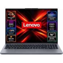 Lenovo Ideapad Slim 3 16ARP10 Amd Ryzen 7-170 16GB 512GB SSD 16" IPS Freedos Taşınabilir Bilgisayar 83K800DKTR-SM
