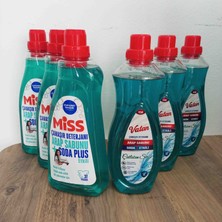 Miss ve Vatan Çamaşır Makinesi Deterjanı Arap Sabunu Soda Etkili 1500ML x 6lı