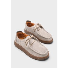Capone Outfitters Miranda Hakiki Nubuk Deri Konfor Kadın Loafer Ayakkabı