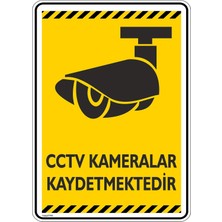 St. Morritz 25X35CM/FOSFORLU Dekota/cctv Kameralar Kaydetmektedir/v5-2