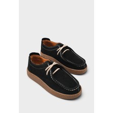 Capone Outfitters Miranda Hakiki Nubuk Deri Konfor Kadın Loafer Ayakkabı