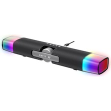 Havit Gamenote SK222 Rgb Oyuncu Kablolu Bluetooth Soundbar Hoparlör, Çift Modlu, Bt 6.0