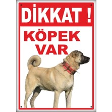 St. Morritz Uyarı ve Yönlendirme Levhaları " Dikkat Köpek VAR"25X35 cm Metal