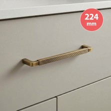 Eymen Yapı Doğanlar Z.319 Dolap Mobilya Kulp Olifka Antik Sarı 224 mm