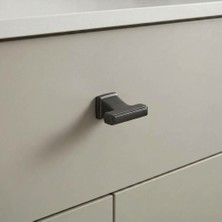 Eymen Yapı Doğanlar Techno Tek Vidalı Düğme Mobilya Kulp Antrasit
