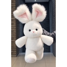 DMR Accessoire Sevimli Koşan Tavşan Peluş 50 cm Büyük Boy Elde Salayınca Koşan Peluş
