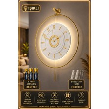 St. Morritz Timelles ( 12-24H)-(PİLLİ Led) - Modern Metal Duvar Saati