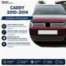 Brsplast Volkswagen Caddy Uyumlu 2010-2014 Krom Ön Panjur 2 Parça Paslanmaz Çelik