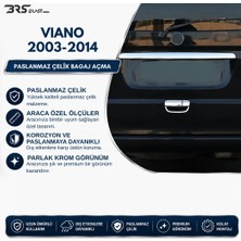 Brsplast Mercedes Vito-viano W639 Uyumlu 2003-2014 Krom Bagaj Açma 3 Parça Paslanmaz Çelik