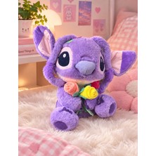 DMR Accessoire Lale Tutan Sevimli Stitch Angel 30 cm Peluş Hediyelik Oyuncak