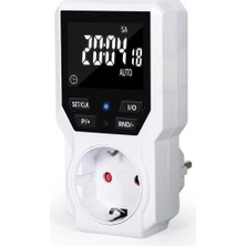 Wellhise TM07 Dijital Zaman Ayarlı Priz - Va Ekranlı 24 Saat Programlanabilir 16A 3680W