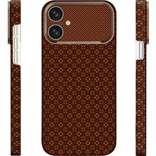 iPhone 17 Uyumlu Kılıf M-Safe Şarj Özellikli Zore Paris Velix Sert Pc Kapak Kahverengi