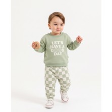 Valia Baby Let's Have A Good Day Şardonlu Kışlık Pamuklu Erkek Bebek 2'li Takım