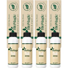 Biomagic Organik Içerikli Amonyaksız Saç Boyası 60 Ml. + Oksidan 90 Ml. (4'er Adet)
