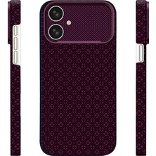 iPhone 16 Uyumlu Kılıf M-Safe Şarj Özellikli Zore Paris Velix Sert Pc Kapak Derin Mor
