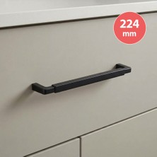 Doğanlar Z.318 Dolap Mobilya Kulp Mat Siyah 224 mm