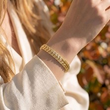 Nadir Bul Auris 24K Gold Kaplama 8 mm Kadın Bileklik
