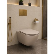 Yedi Yapı Krem Renk Asma Klozet 48X36,5X38 cm