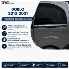 Fiat Doblo Uyumlu 2000-2009 Krom Sürgü Çıtası 2 Parça Paslanmaz Çelik