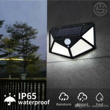 Pileli Store Solar Bahçe Aydınlatma Lambası 100 LED
