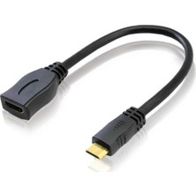 CresCent 20 cm HDMI F (Dişi) To Mini HDMI M (Erkek) Çevirici Kablo Yüksek Performanslı Bağlantı