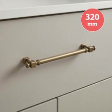 Eym Doğanlar Dragon 320 mm Mobilya Kulp Olifka ( Antik Sarı )