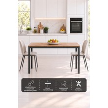 Sehpol Balkon Masası 120X45X73 cm (Antrasit - Atlantik Çam)