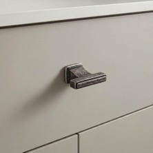 Eym Doğanlar Techno Tek Vidalı Düğme Mobilya Kulp Antik Gümüş