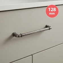 Eym Doğanlar Gusto 128 mm Mobilya Kulp Olifka Antik Gümüş