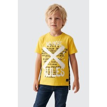 Doctor Junior Sarı Erkek Çocuk Baskılı T-Shirt