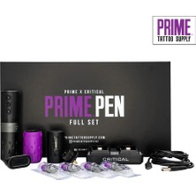 Valor Prime x Critical Pen Wireless 4.2 mm Stroke Full Set - Çift Batarya | Kablosuz Dövme Makinesi Seti
