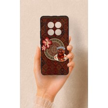 Vip Case Redmi Note 15 4g Uyumlu Halı ve Çay Desenli Silikon Kılıf