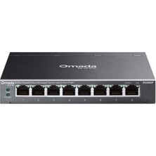 TP-Link Tp-Lınk Omada ES208GP 64W Poe Yönetilebilir 8 Port Swıtch