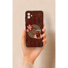 Vip Case Samsung A04 Uyumlu Halı ve Çay Desenli Silikon Kılıf