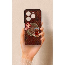 Vip Case Tecno Spark 20 Pro Uyumlu Halı ve Çay Desenli Silikon Kılıf