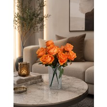 Maki Dekor Yapay Çiçek Gül 2 Adet 7 Li Demet 37 cm Dekoratif Modern Vazo Dekoru