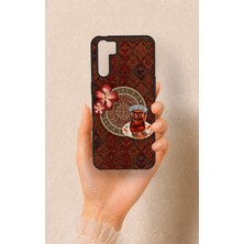 Vip Case Oppo A91 Uyumlu Halı ve Çay Desenli Silikon Kılıf