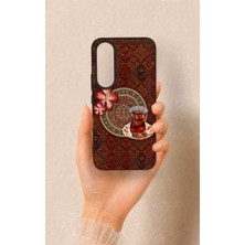 Vip Case Vivo V70 Fe 5g Uyumlu Halı ve Çay Desenli Silikon Kılıf