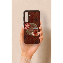 Vip Case Samsung S25FE Uyumlu Halı ve Çay Desenli Silikon Kılıf